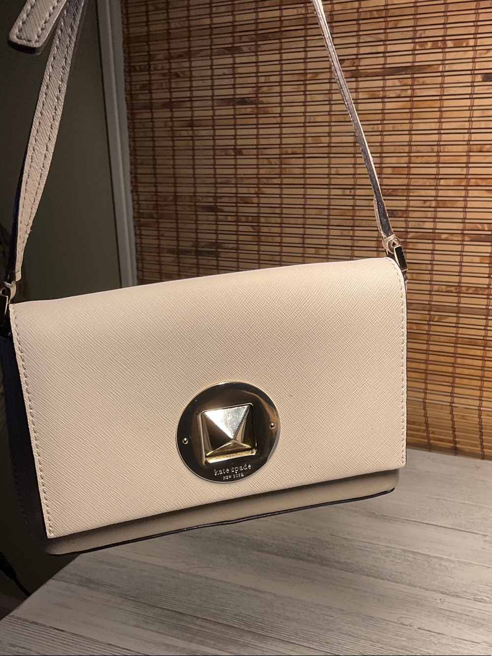 Kate Spade New York Newbury Lane Sally Cream Small Crossbody Bag